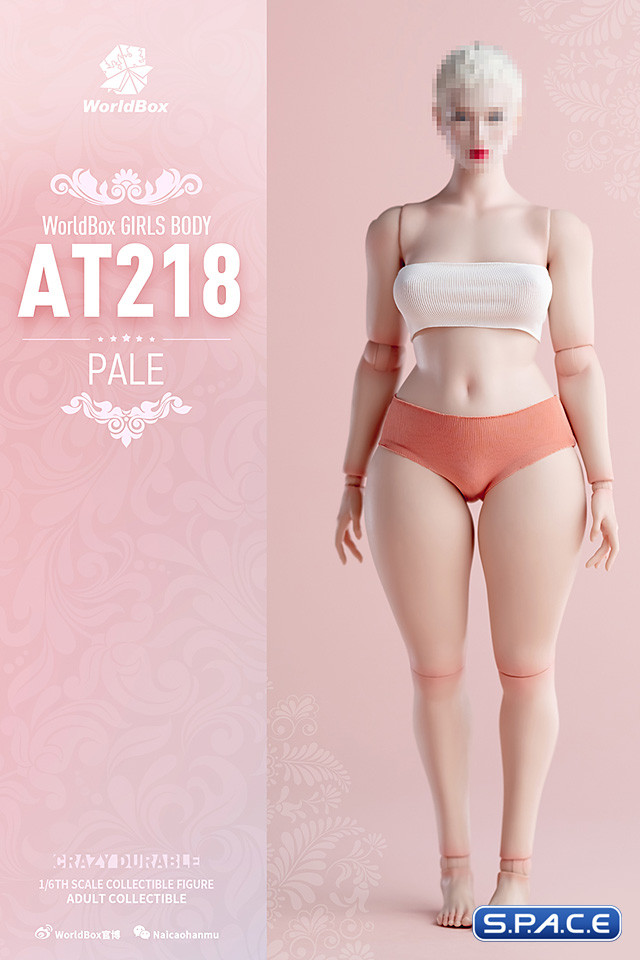 1/6 Scale plus-size female Body AT218A (pale)