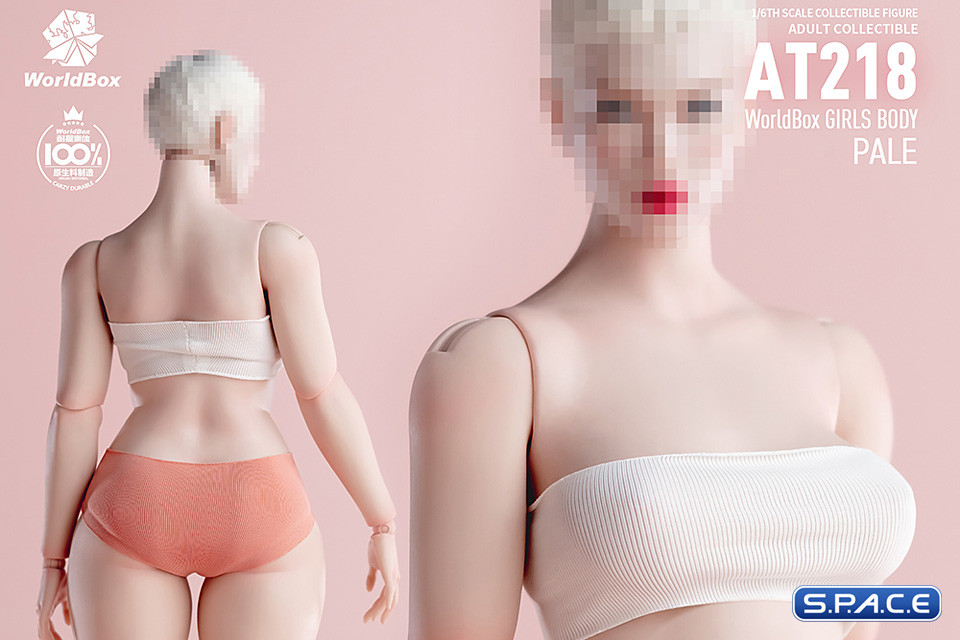 1/6 Scale plus-size female Body AT218A (pale)