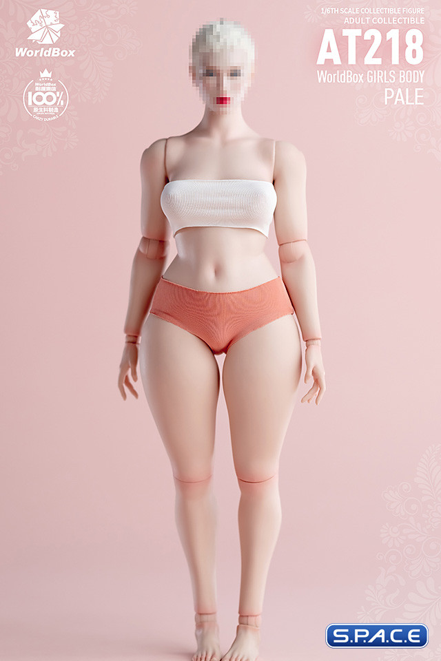 1/6 Scale plus-size female Body AT218A (pale)
