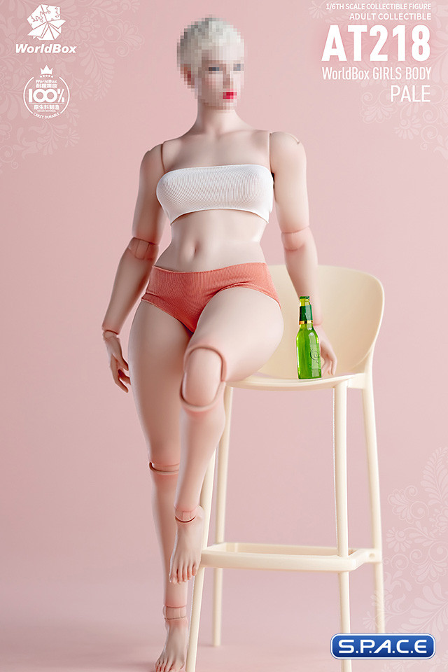 1/6 Scale plus-size female Body AT218A (pale)