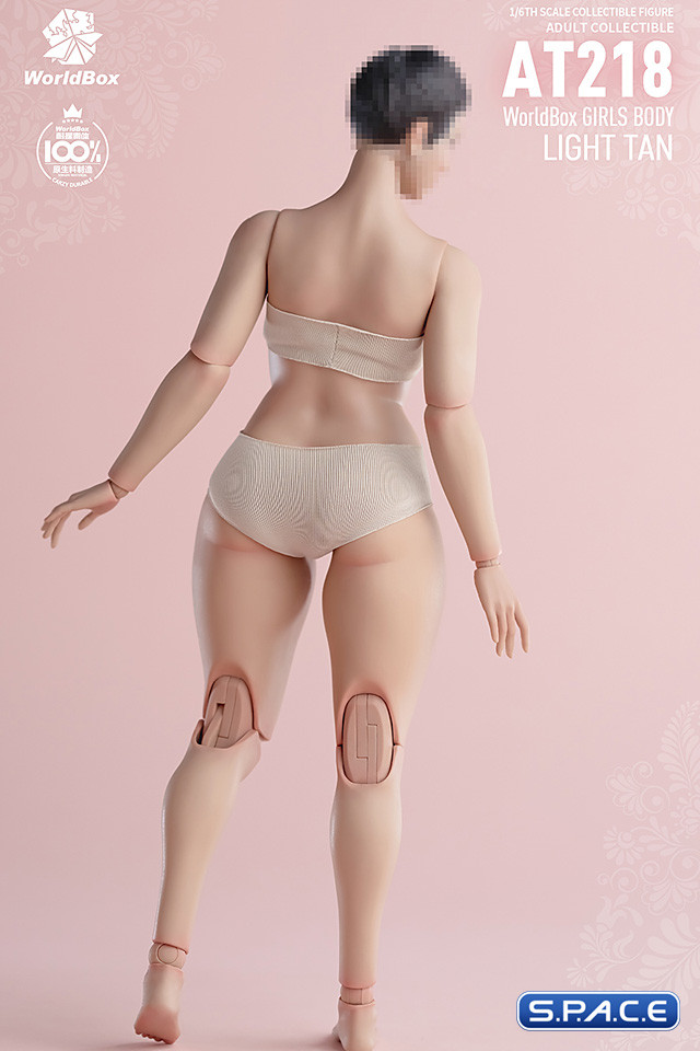 1/6 Scale plus-size female Body AT218B (light tan)