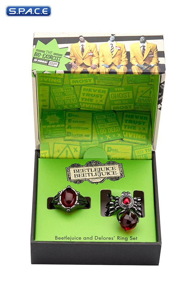 Beetlejuice and Dolores Ring Set (Beetlejuice Beetlejuice)