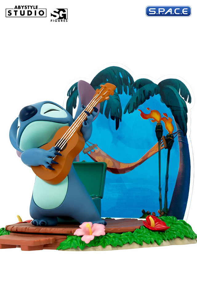 Guitar Stitch Super Figure Collection PVC Statue (Lilo & Stitch)