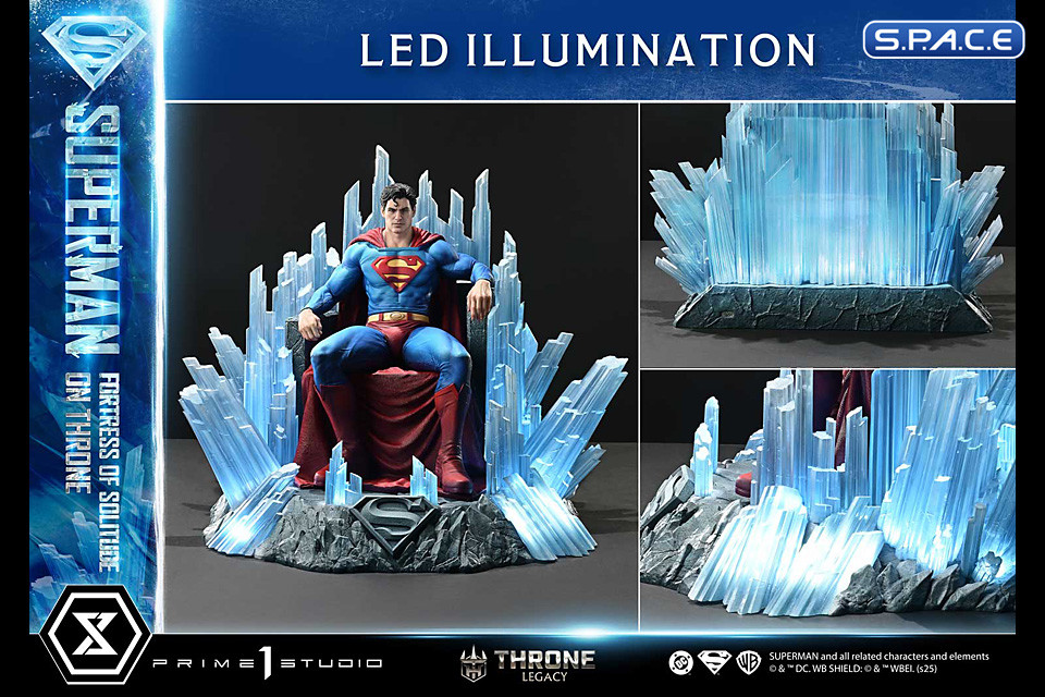 1/4 Scale Superman Fortress of Solitude on Throne Throne Legacy Statue (DC Comics)