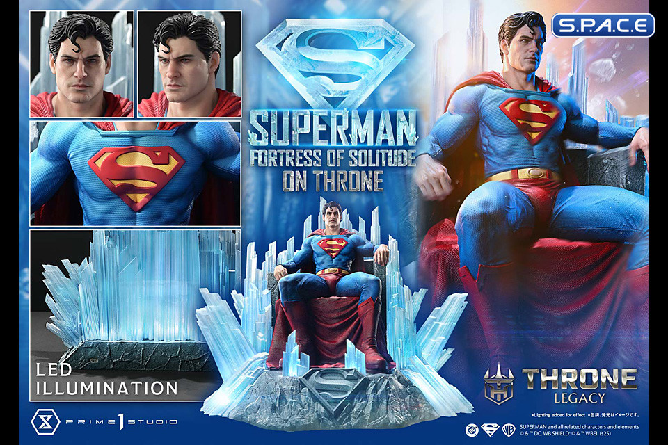 1/4 Scale Superman Fortress of Solitude on Throne Throne Legacy Statue (DC Comics)
