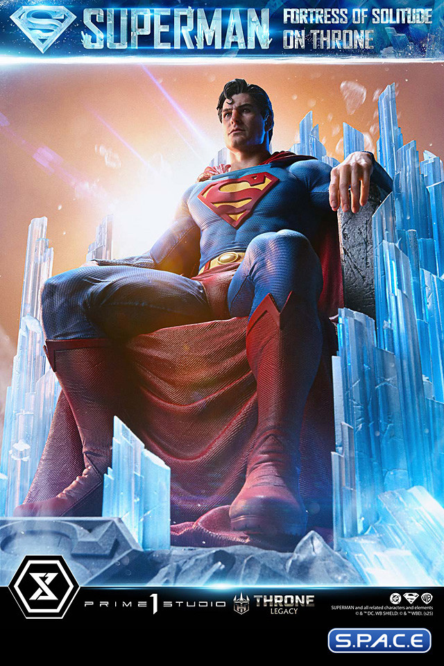 1/4 Scale Superman Fortress of Solitude on Throne Throne Legacy Statue (DC Comics)