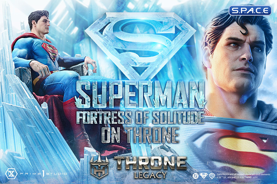 1/4 Scale Superman Fortress of Solitude on Throne Throne Legacy Statue (DC Comics)