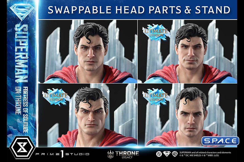 1/4 Scale Superman Fortress of Solitude on Throne Ultimate Throne Legacy Statue - Bonus Version (DC Comics)