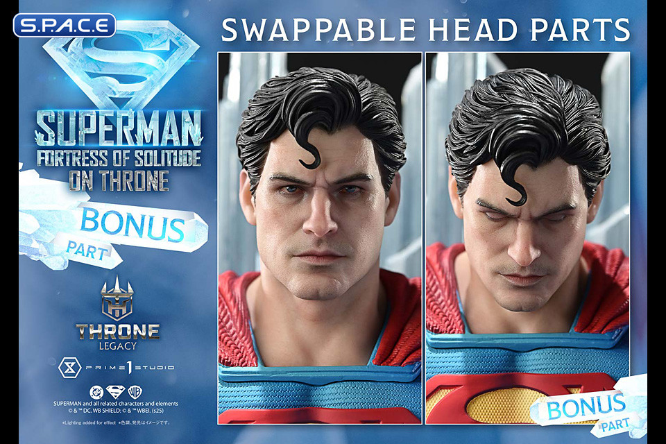 1/4 Scale Superman Fortress of Solitude on Throne Ultimate Throne Legacy Statue - Bonus Version (DC Comics)