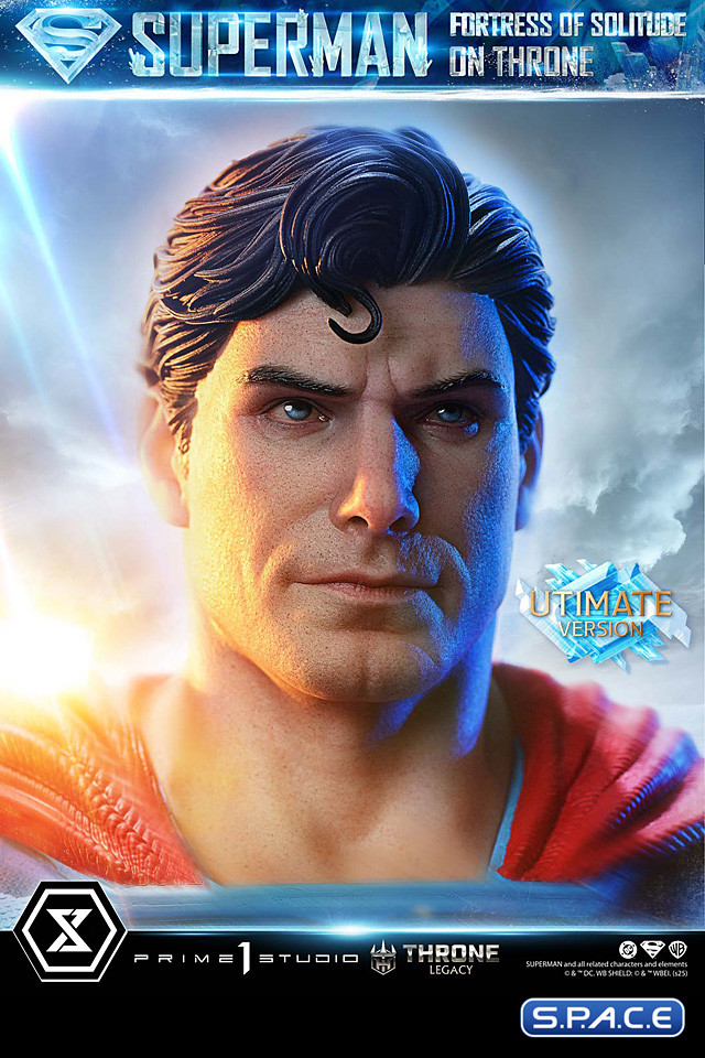 1/4 Scale Superman Fortress of Solitude on Throne Ultimate Throne Legacy Statue - Bonus Version (DC Comics)