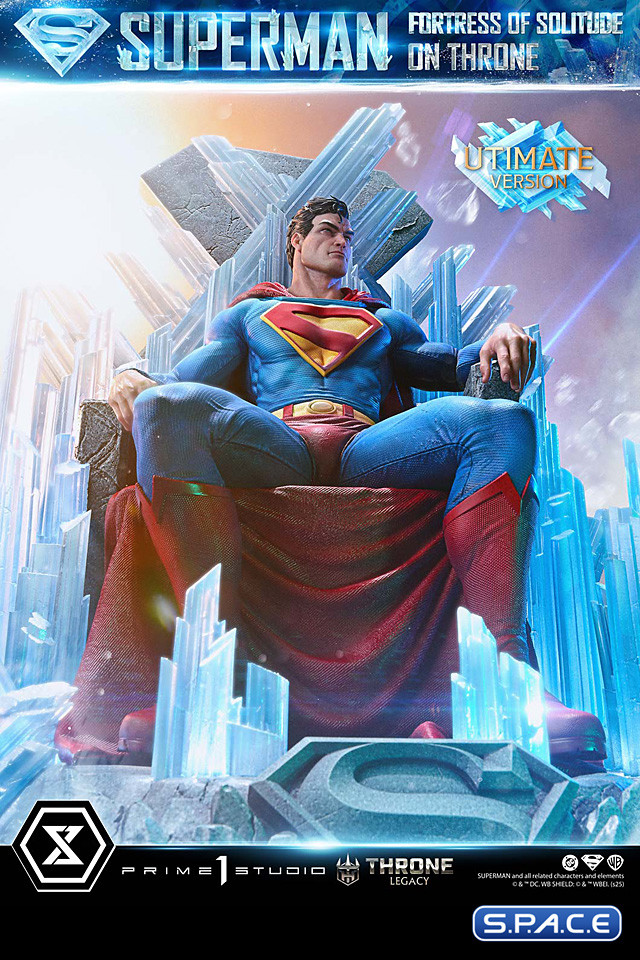 1/4 Scale Superman Fortress of Solitude on Throne Ultimate Throne Legacy Statue - Bonus Version (DC Comics)