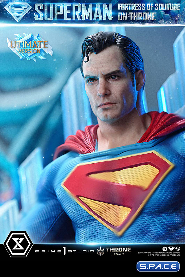 1/4 Scale Superman Fortress of Solitude on Throne Ultimate Throne Legacy Statue - Bonus Version (DC Comics)