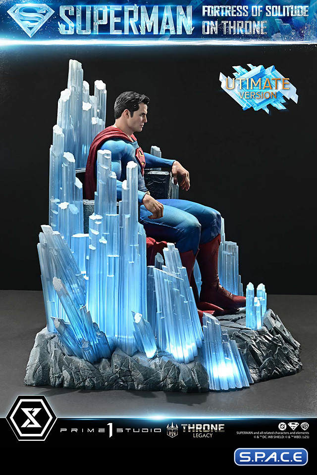 1/4 Scale Superman Fortress of Solitude on Throne Ultimate Throne Legacy Statue - Bonus Version (DC Comics)