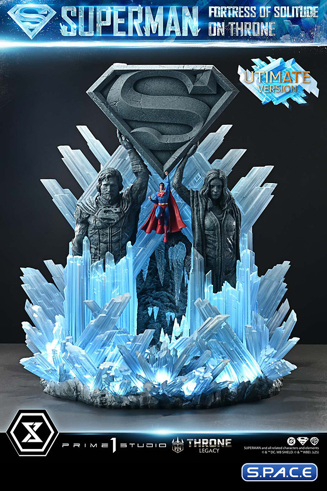 1/4 Scale Superman Fortress of Solitude on Throne Ultimate Throne Legacy Statue - Bonus Version (DC Comics)