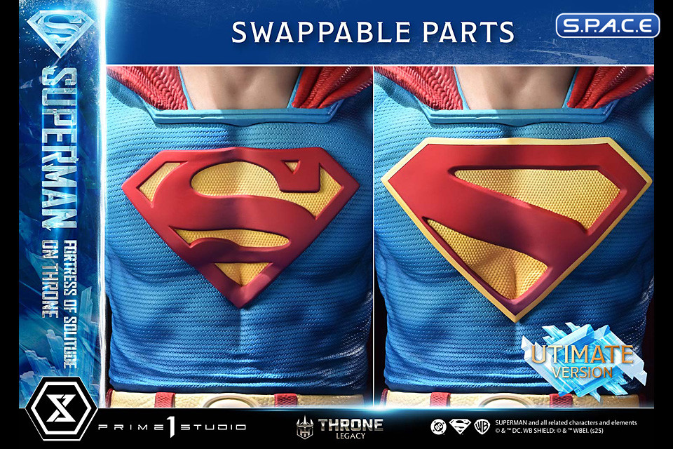 1/4 Scale Superman Fortress of Solitude on Throne Ultimate Throne Legacy Statue - Bonus Version (DC Comics)