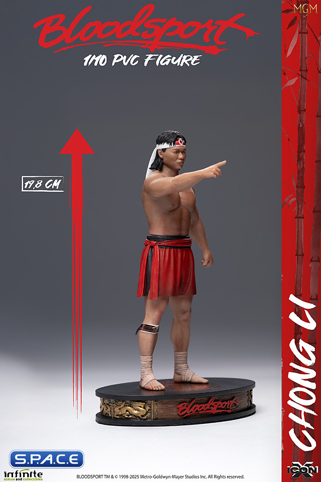 1/10 Scale Chong Li PVC Statue (Bloodsport)