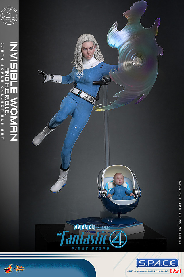 1/6 Scale Invisible Woman & H.E.R.B.I.E. Deluxe Version Movie Masterpiece MMS824 (The Fantastic Four: First Steps)