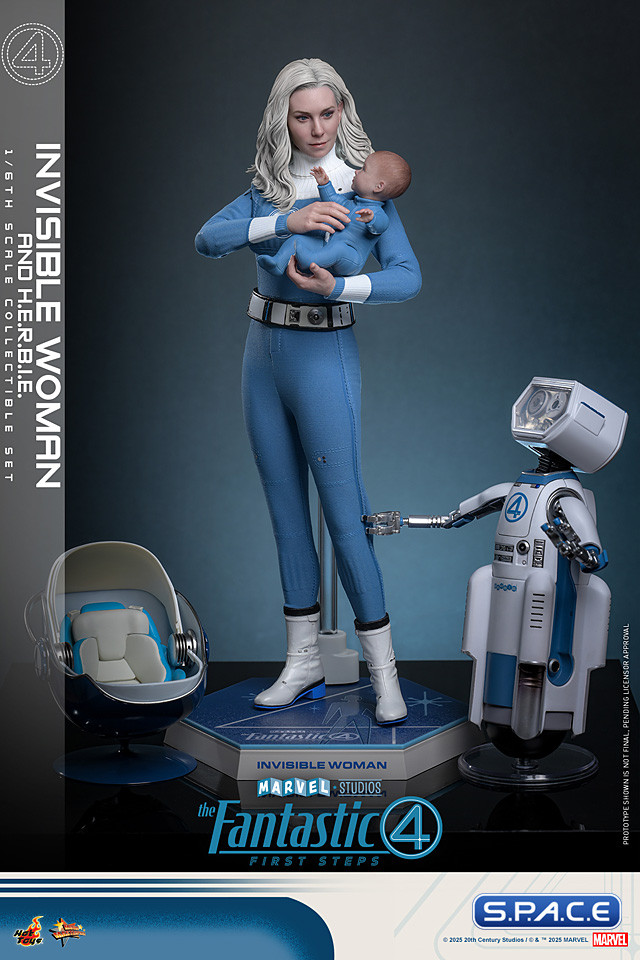 1/6 Scale Invisible Woman & H.E.R.B.I.E. Deluxe Version Movie Masterpiece MMS824 (The Fantastic Four: First Steps)