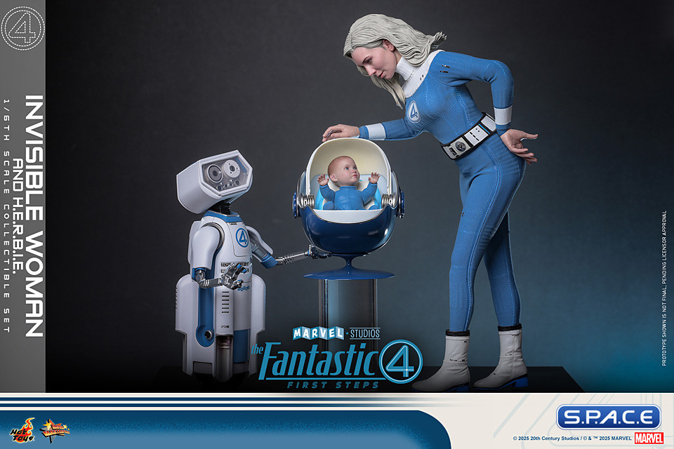 1/6 Scale Invisible Woman & H.E.R.B.I.E. Deluxe Version Movie Masterpiece MMS824 (The Fantastic Four: First Steps)