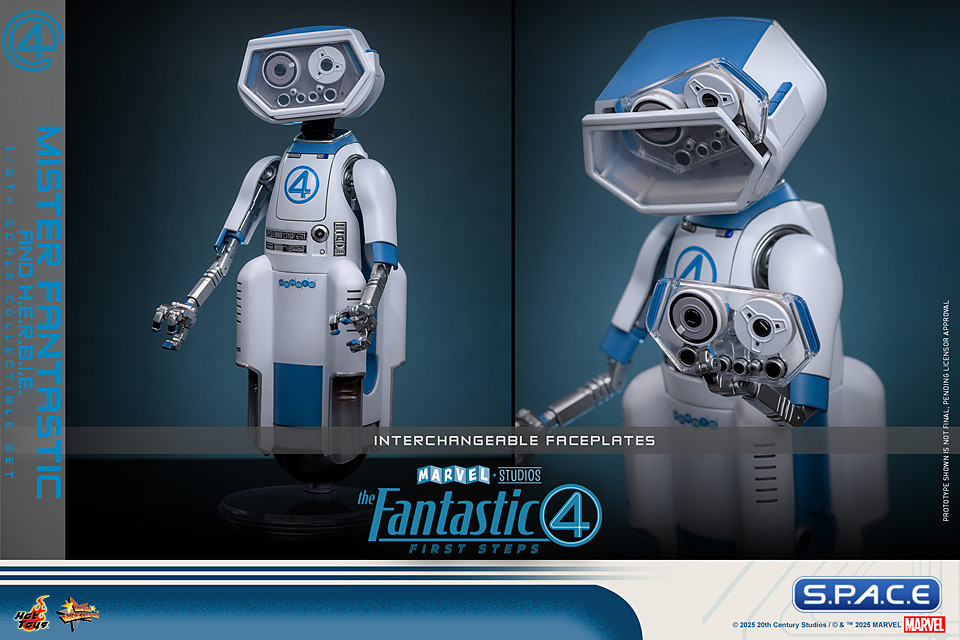 1/6 Scale Mister Fantastic & H.E.R.B.I.E. Deluxe Version Movie Masterpiece MMS822 (The Fantastic Four: First Steps)