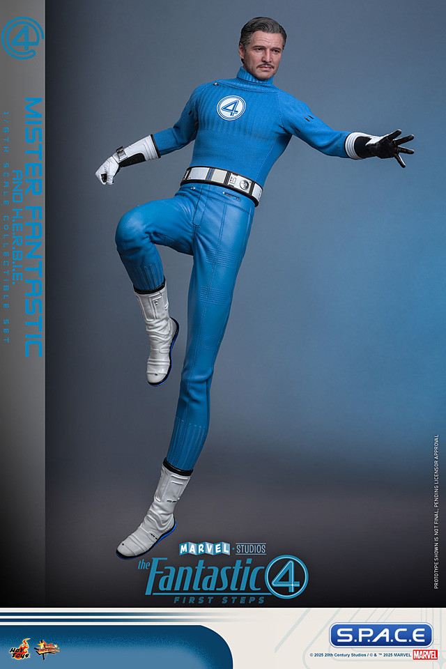 1/6 Scale Mister Fantastic & H.E.R.B.I.E. Deluxe Version Movie Masterpiece MMS822 (The Fantastic Four: First Steps)