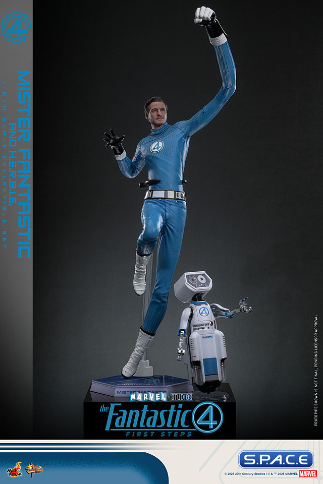 1/6 Scale Mister Fantastic & H.E.R.B.I.E. Deluxe Version Movie Masterpiece MMS822 (The Fantastic Four: First Steps)