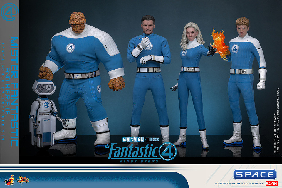 1/6 Scale Mister Fantastic & H.E.R.B.I.E. Deluxe Version Movie Masterpiece MMS822 (The Fantastic Four: First Steps)