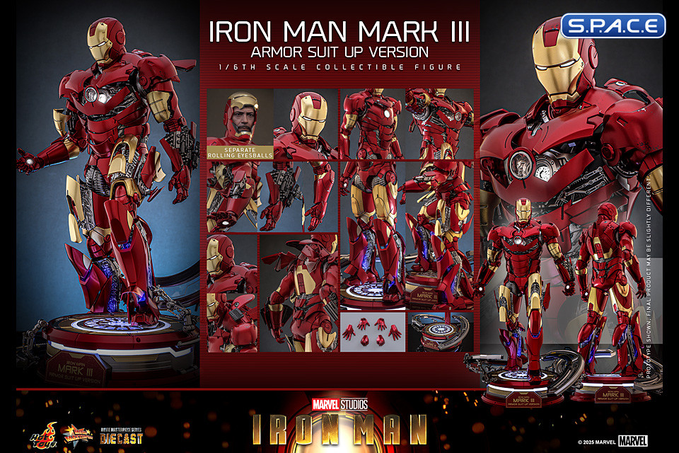 1/6 Scale Iron Man Mark III Armor Suit Up Version Movie Masterpiece MMS825D72 (Iron Man)