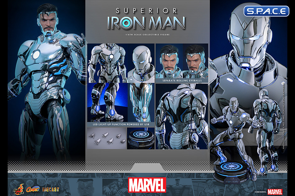 1/6 Scale Superior Iron Man Comic Masterpiece CMS026D73 (Marvel)