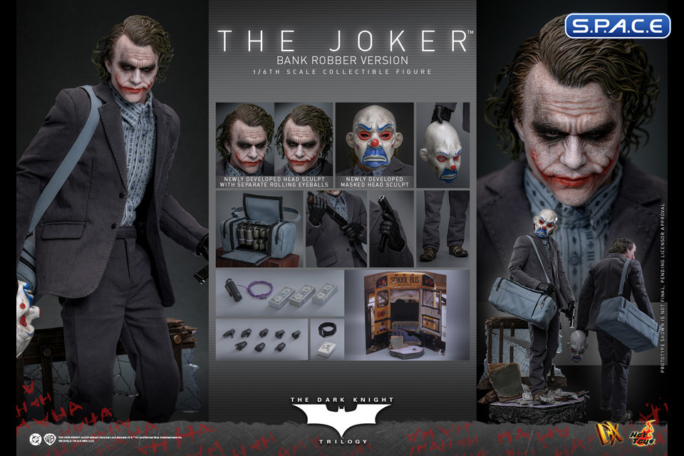 1/6 Scale The Joker Bank Robber Version DX50 (Batman - The Dark Knight)