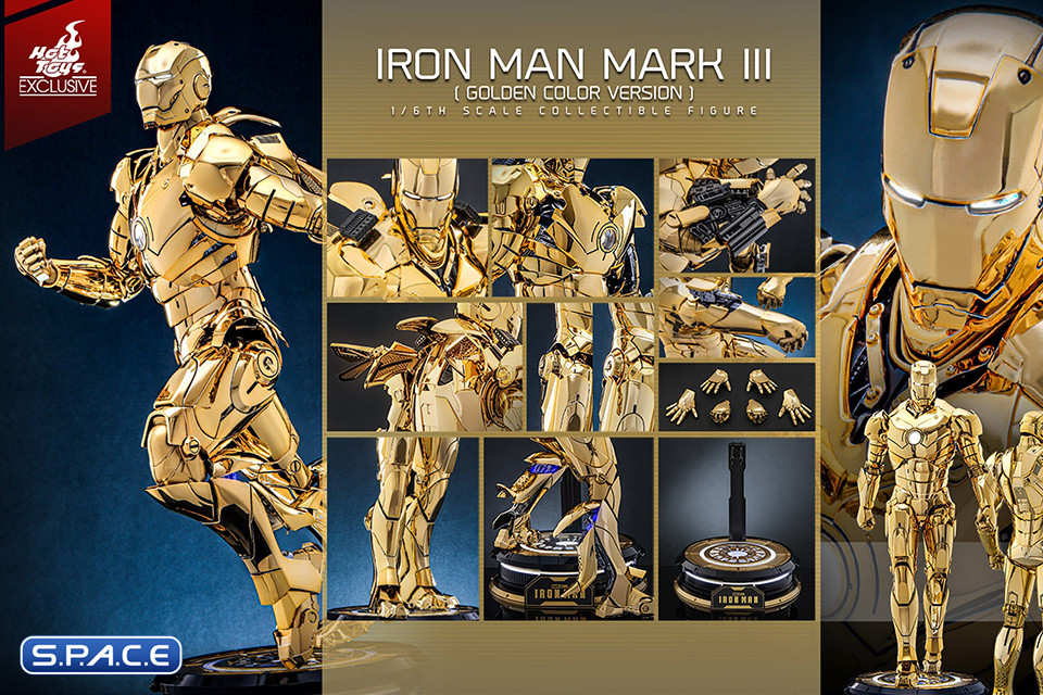 1/6 Scale Iron Man Mark III Gold Color Version Movie Masterpiece MMS764D69 (Iron Man)