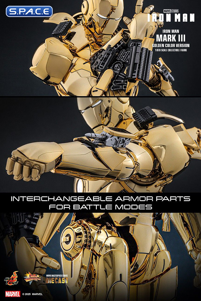 1/6 Scale Iron Man Mark III Gold Color Version Movie Masterpiece MMS764D69 (Iron Man)