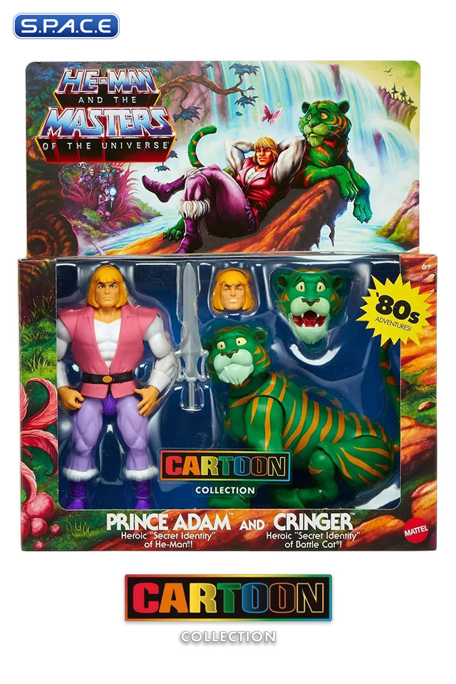 Prince Adam & Cringer 2-Pack Cartoon Collection (MOTU Origins)