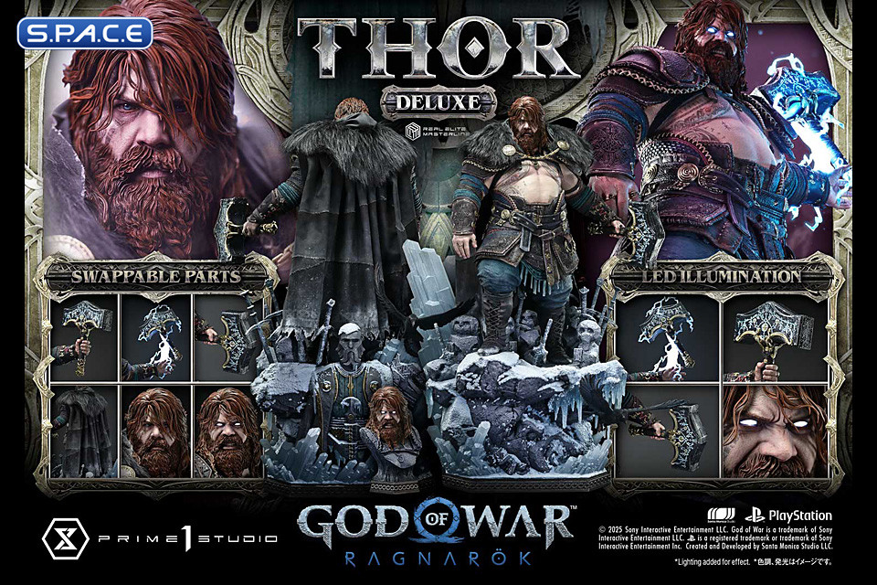 1/3 Scale Thor Deluxe Real Elite Masterline Statue - Bonus Version (God of War Ragnark)