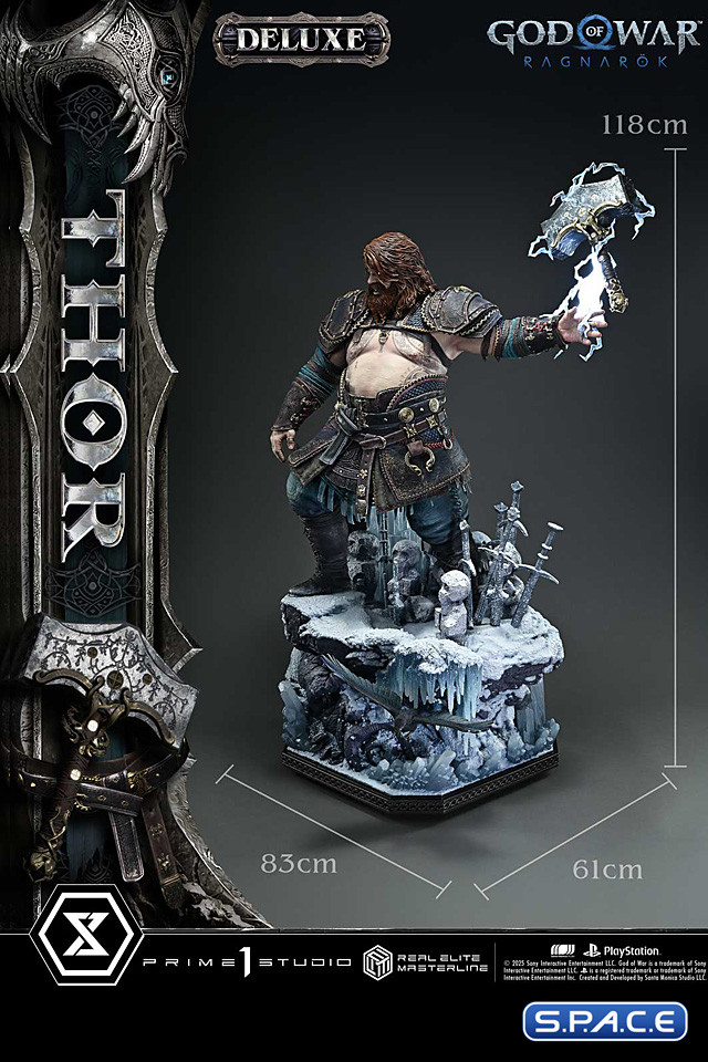 1/3 Scale Thor Deluxe Real Elite Masterline Statue - Bonus Version (God of War Ragnark)
