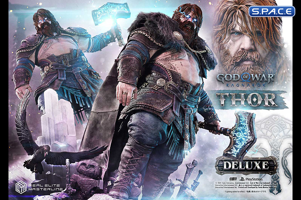 1/3 Scale Thor Deluxe Real Elite Masterline Statue - Bonus Version (God of War Ragnark)