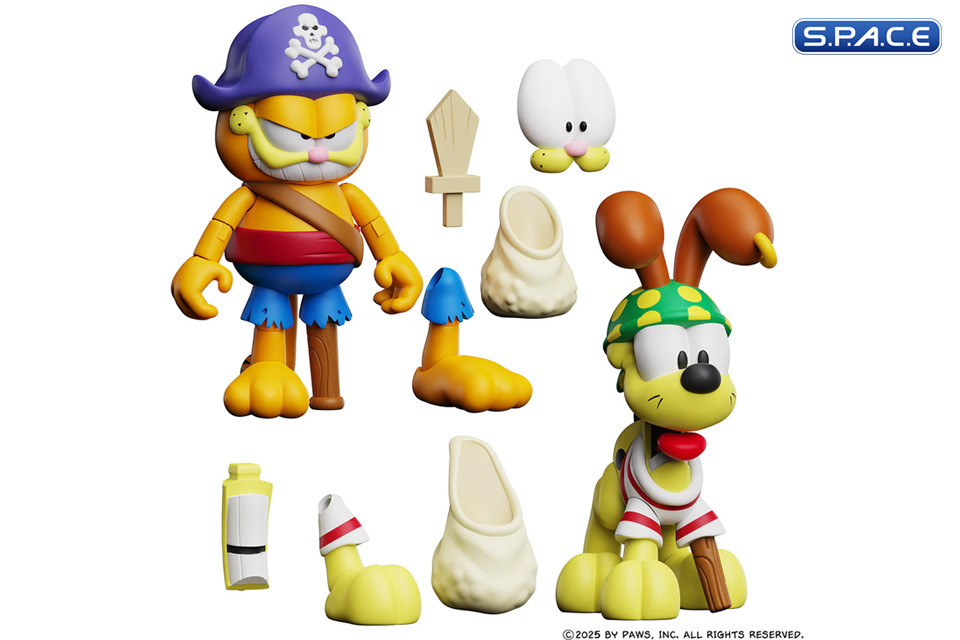 Pirate Garfield & Pirate Odie 2-Pack (Garfields Halloween Adventure)