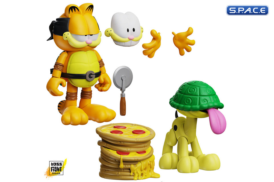 Garfello & Sidekick 2-Pack (Garfield x Teenage Mutant Ninja Turtles)