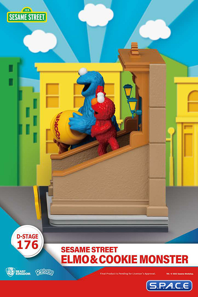 Elmo & Cookie Monster Diorama Stage 176 (Sesame Street)