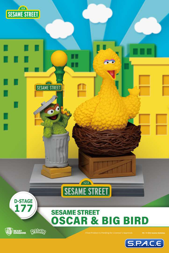 Oscar & Big Bird Diorama Stage 177 (Sesame Street)