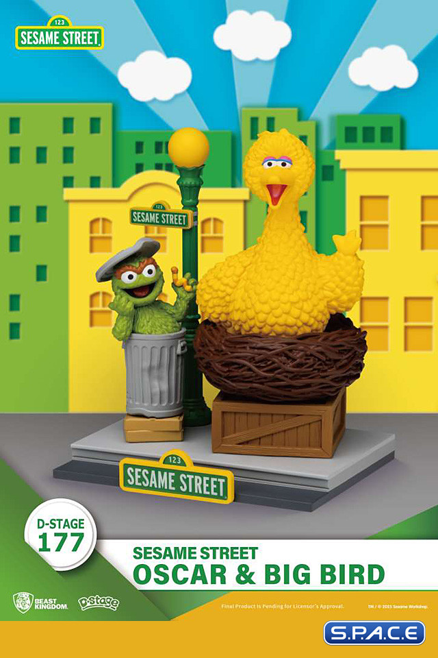 Oscar & Big Bird Diorama Stage 177 (Sesame Street)