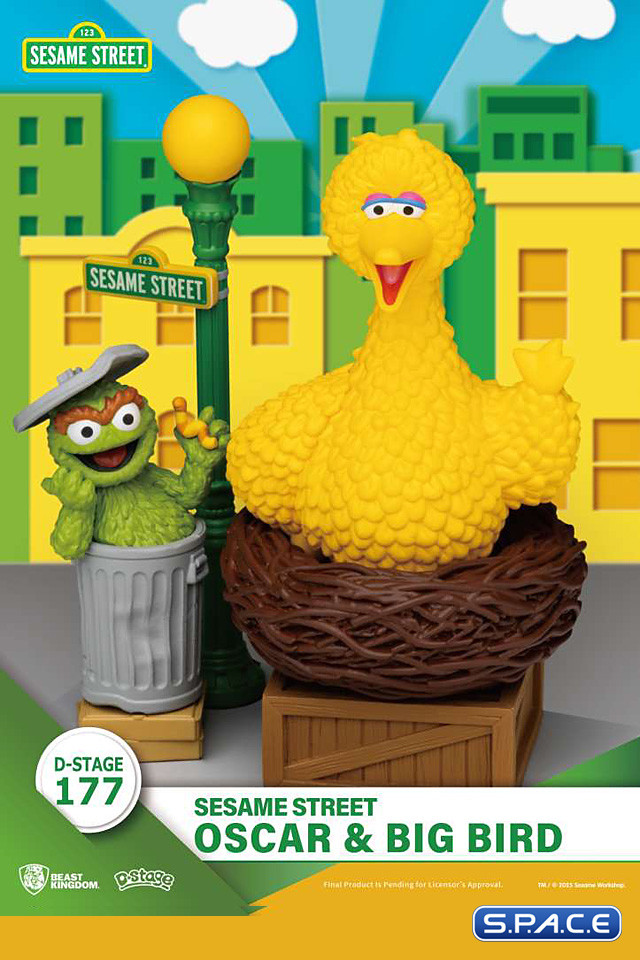 Oscar & Big Bird Diorama Stage 177 (Sesame Street)