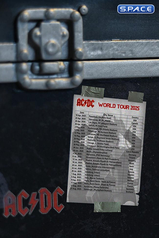 PWR UP Road Case on Tour Rock Iconz Statue (AC/DC)