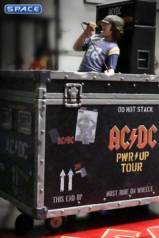 PWR UP Road Case on Tour Rock Iconz Statue (AC/DC)