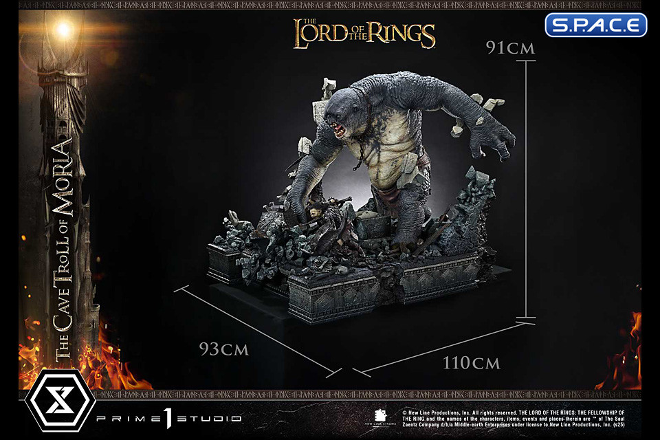 1/4 Scale Cave Troll of Moria Premium Masterline Statue - Bonus Version (Lord of the Rings)