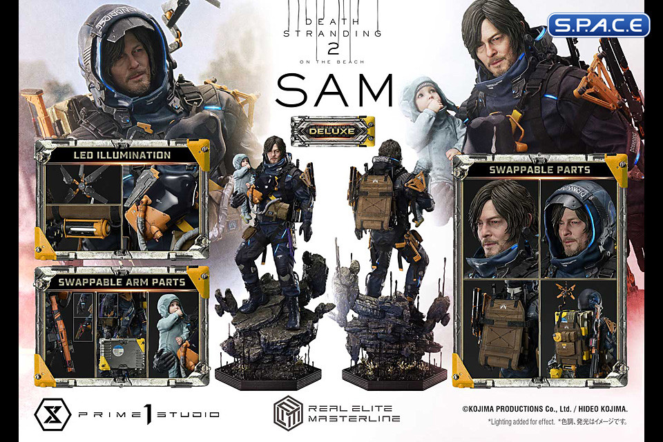 1/3 Scale Sam Deluxe Real Elite Masterline Statue - Bonus Version (Death Stranding 2: On the Beach)