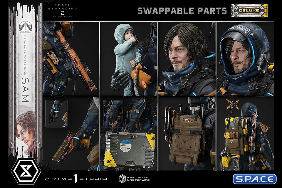 1/3 Scale Sam Deluxe Real Elite Masterline Statue - Bonus Version (Death Stranding 2: On the Beach)