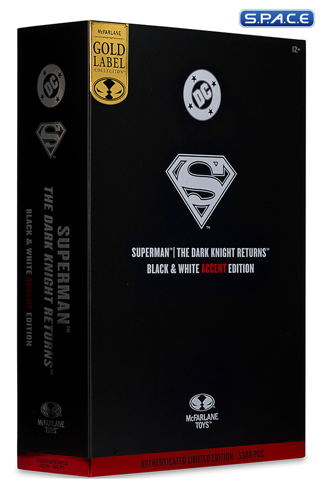 Superman from The Dark Knight Returns - black & white Accent Edition (DC Multiverse)