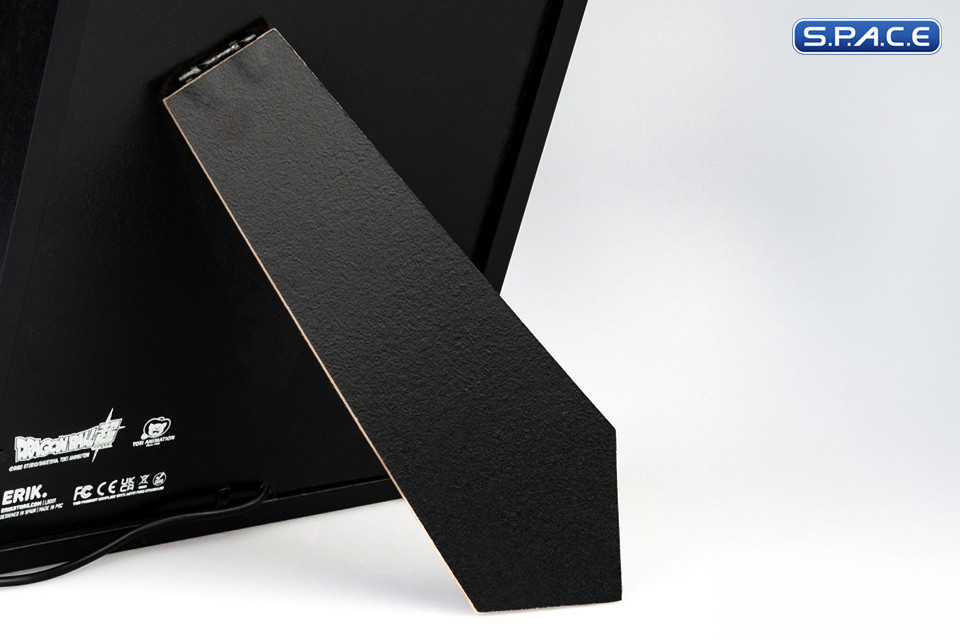 Super Saiyan blue Son Goku & Vegeta framed LED Print (Dragon Ball Super)