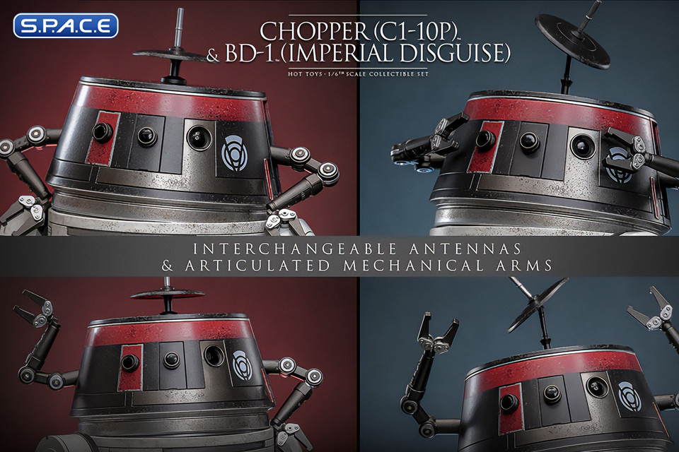 1/6 Scale Chopper C1-10P & BD-1 Imperial Disguise TV Masterpiece Set TMS152 (Star Wars)